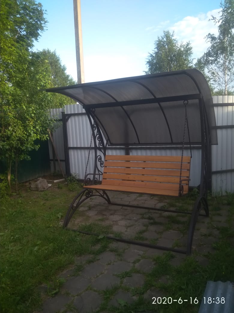 Садовые качели кованные раскладные в Московской области